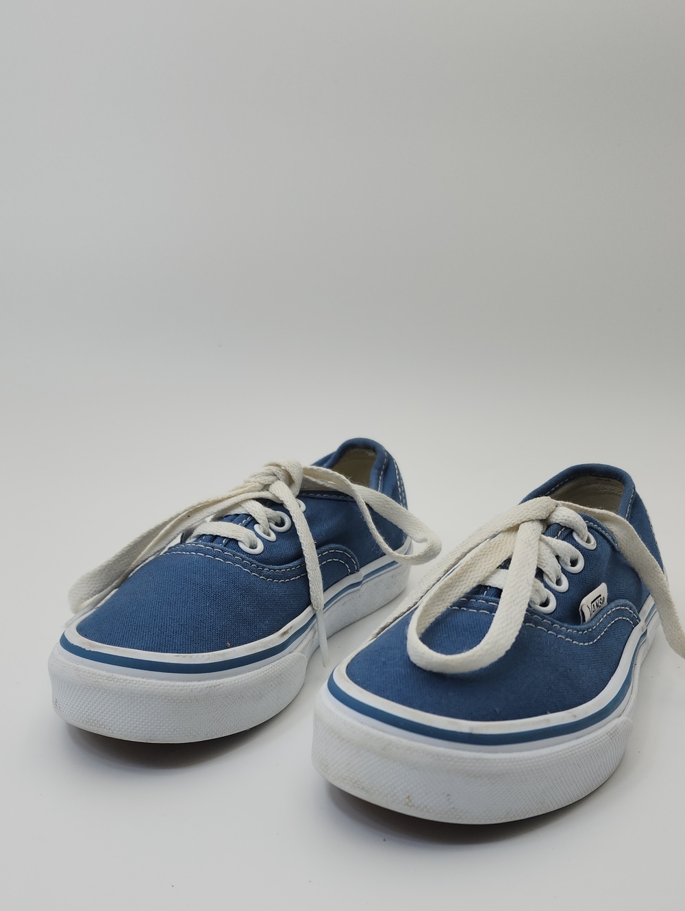 Vans Authentic Navy Blue Low-Top Canvas Sneakers Kids Size 12
